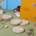 Cow Parsley Coasters, Set of 4