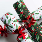 Deluxe Holly Christmas Crackers, Pack of 6