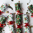 Deluxe Holly Christmas Crackers, Pack of 6