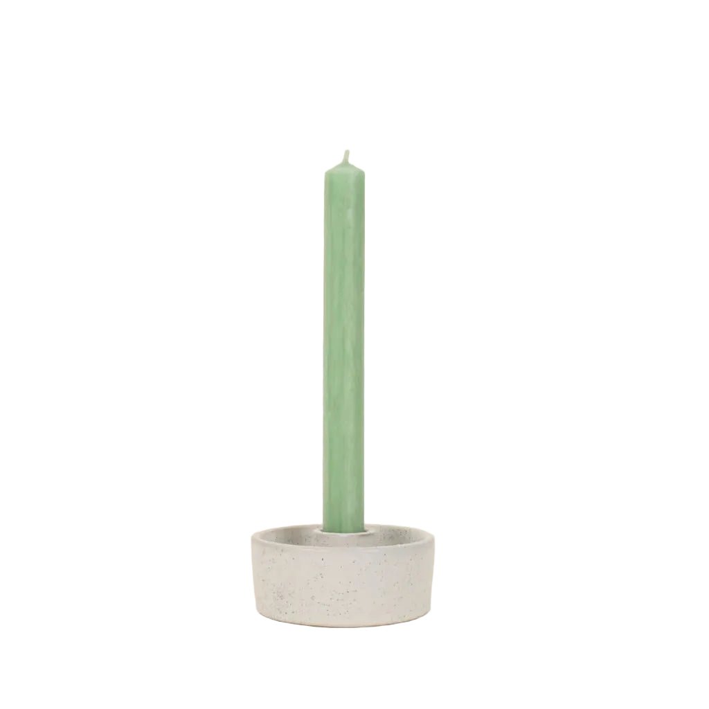 Dinner Candles, Pack of 6, Atlantic Green - Angela Reed - 