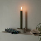 Dinner Candles, Pack of 6, Olive