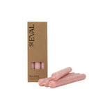 Dinner Candles, Pack of 6, Rose Quartz - Angela Reed - 