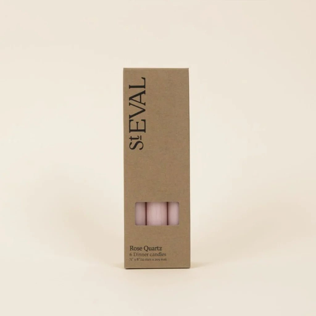 Dinner Candles, Pack of 6, Rose Quartz - Angela Reed - 