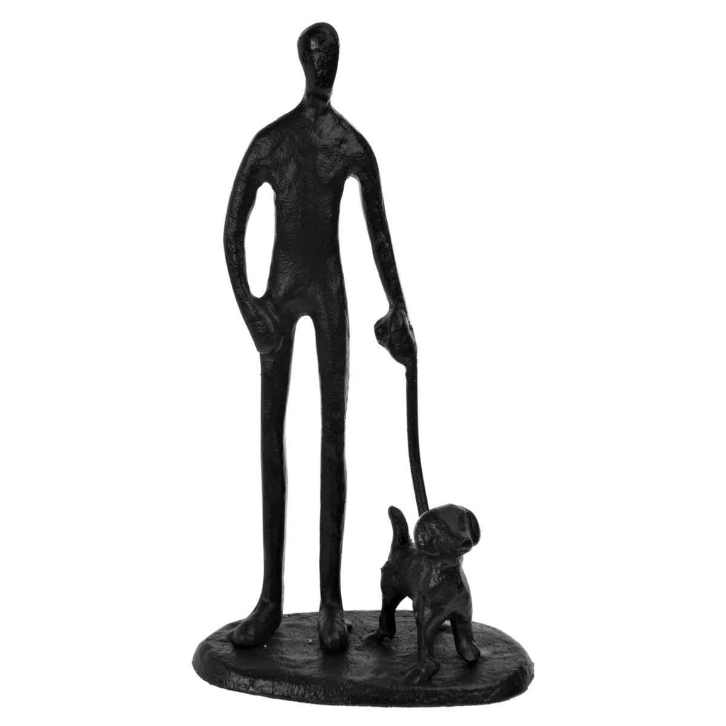 Dog Walker Sculpture - Angela Reed - 