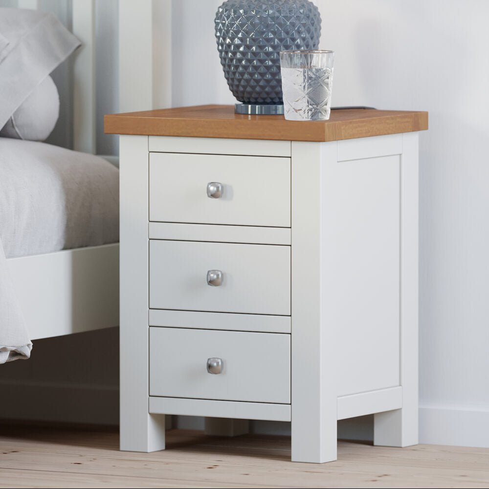 Dorset 3 Drawer Bedside - Angela Reed - 