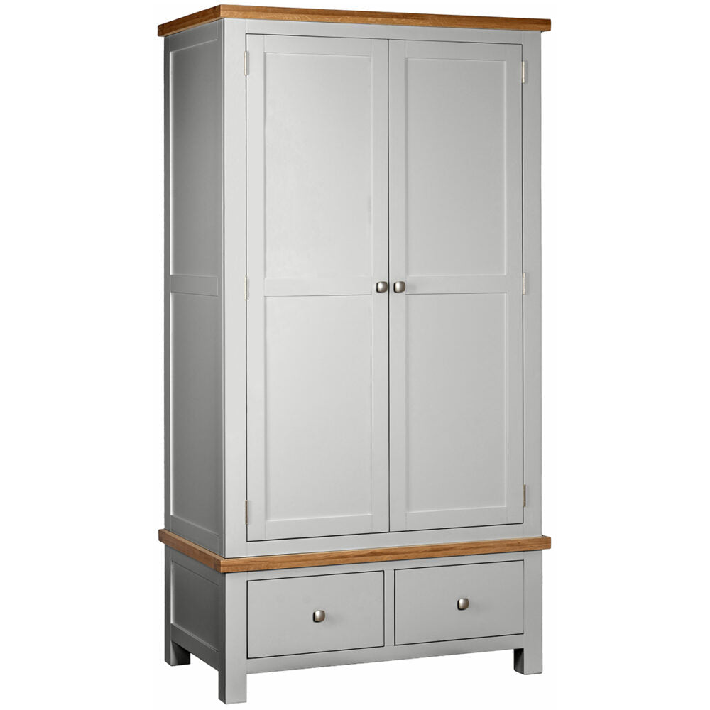 Dorset Double 2 Drawer Wardrobe - Angela Reed - 