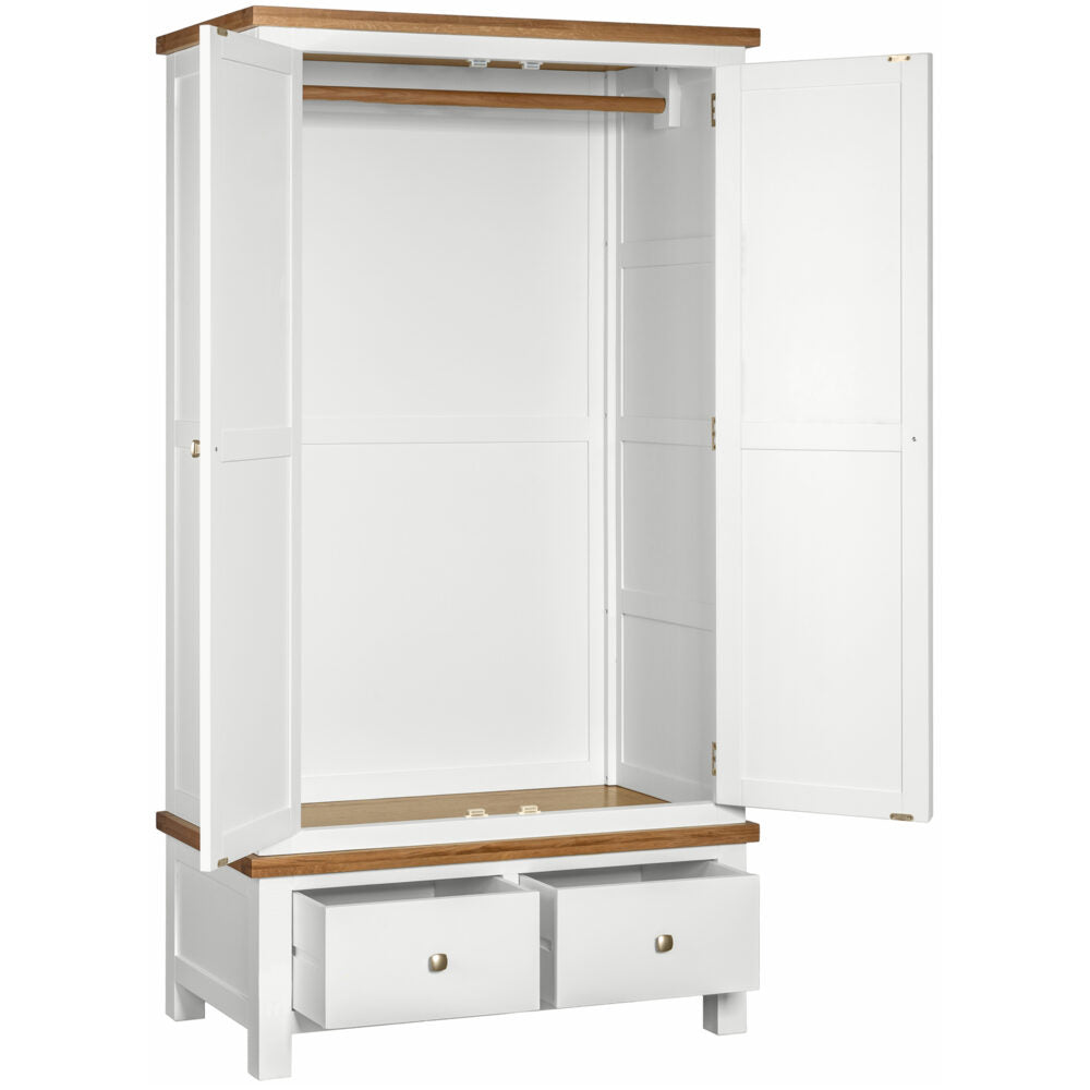 Dorset Double 2 Drawer Wardrobe - Angela Reed - 