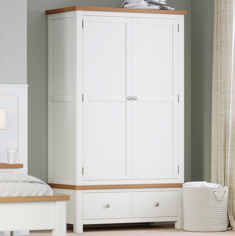 Dorset Double 2 Drawer Wardrobe - Angela Reed - 
