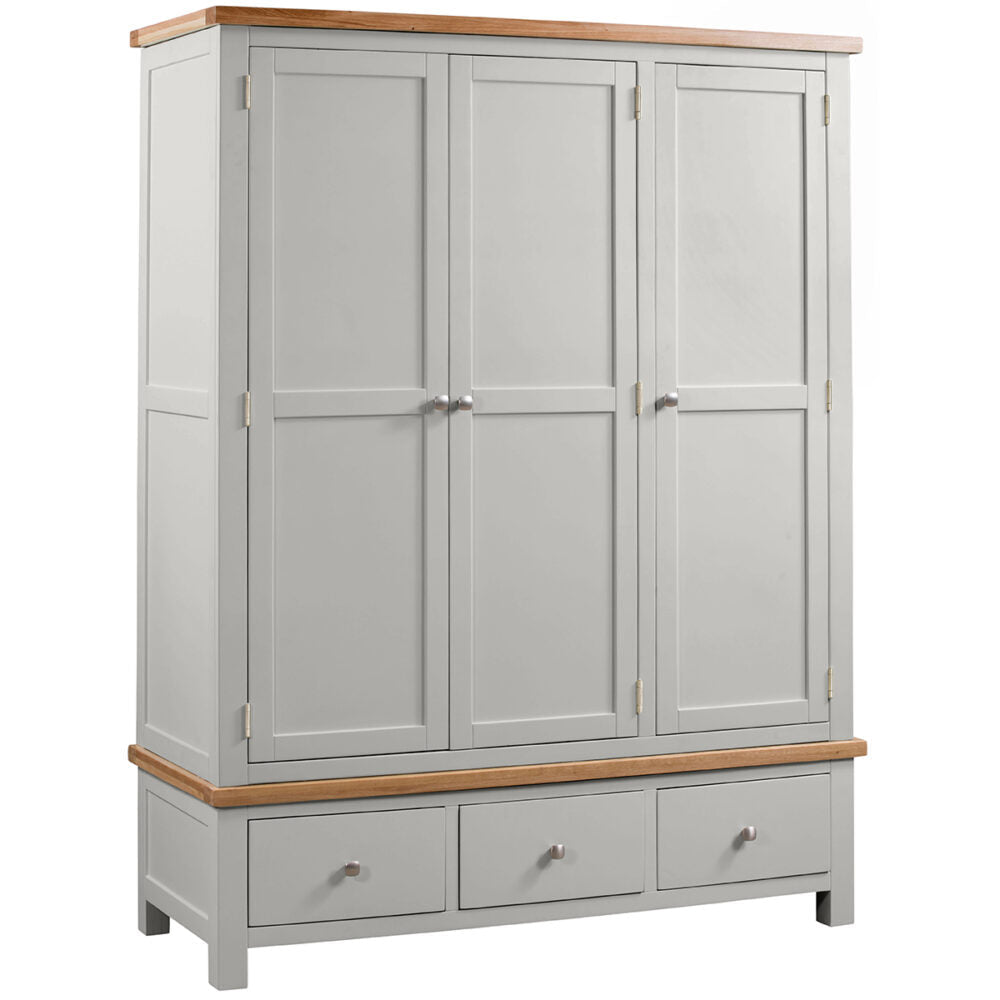 Dorset Triple 3 Drawer Wardrobe - Angela Reed - 