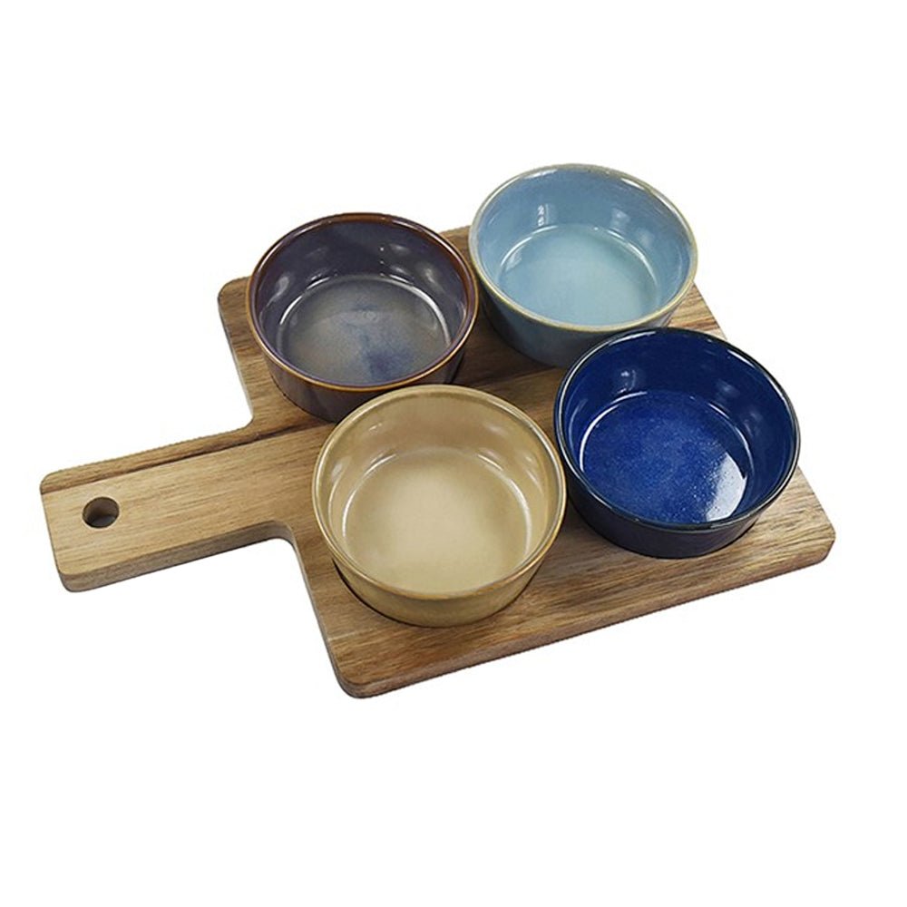 Elements 4 Snack Bowls On Tray