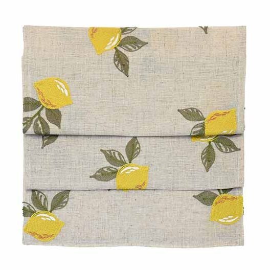 Embroidered Lemon Table Runner - Angela Reed - 