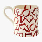 Emma Bridgewater L.O.V.E Polka Red Half Pint Mug