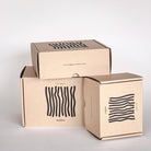 Espresso Striped Cups, Beach Yellow