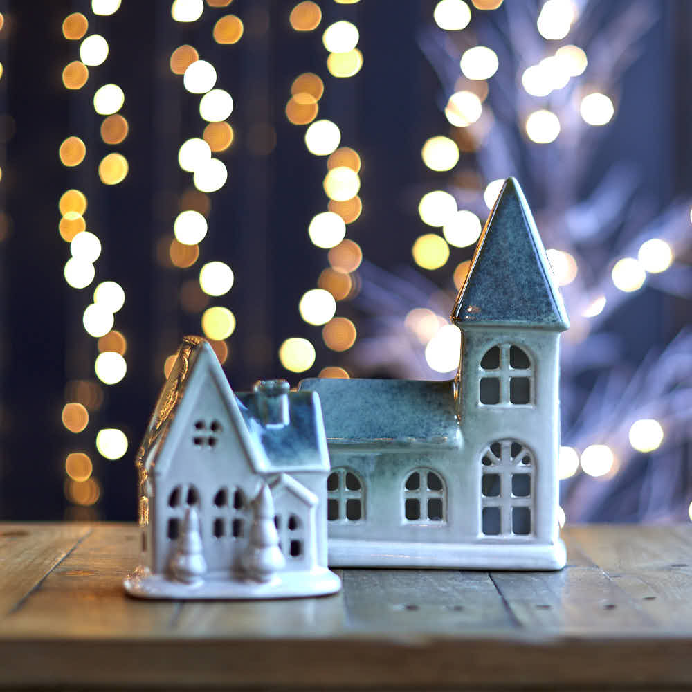 Evergreen LED Chapel - Angela Reed - Christmas Decorations