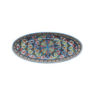 Extra Large Hand Made Oval Dish, Rainbow