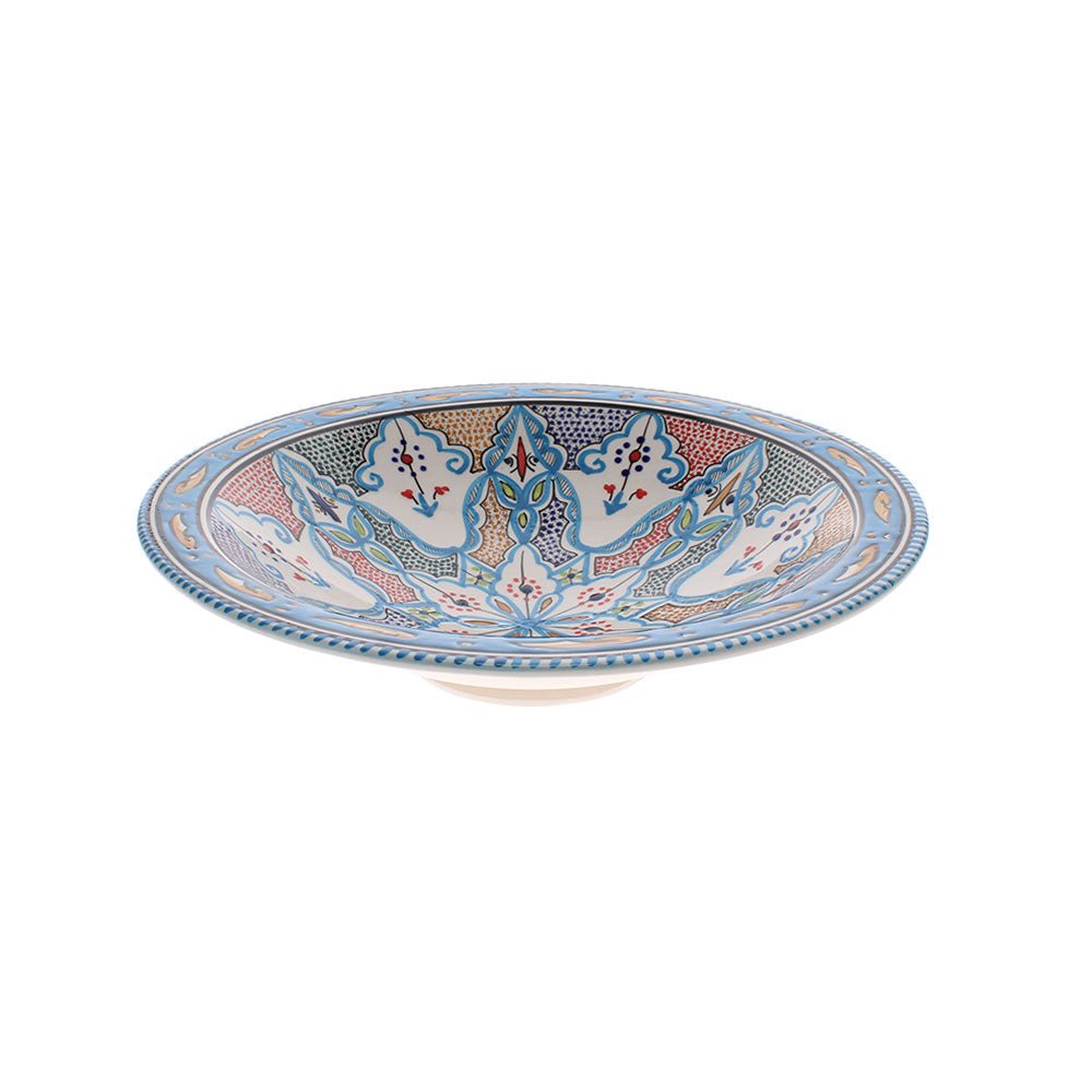 Extra Large Hand Made Serving Bowl, Aquamarine