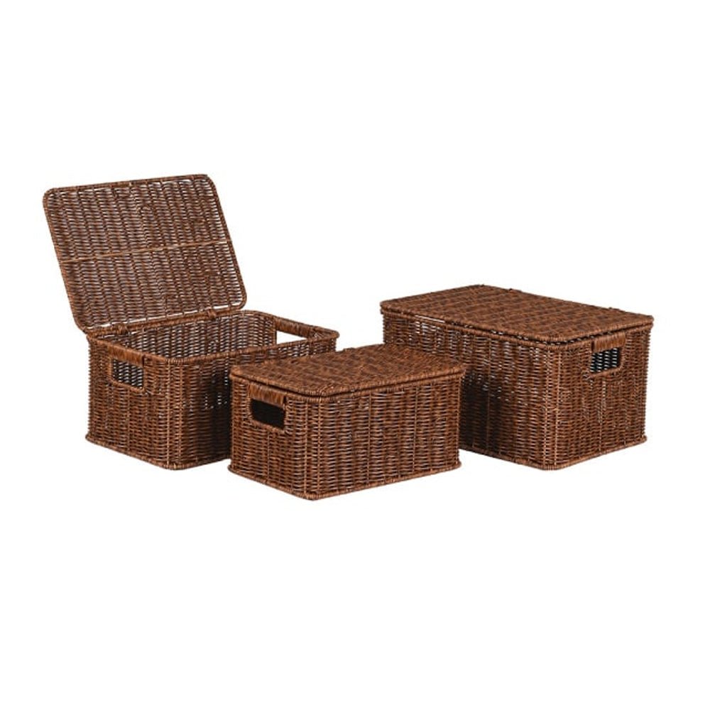 Faux Rattan Basket Large,Medium,Small