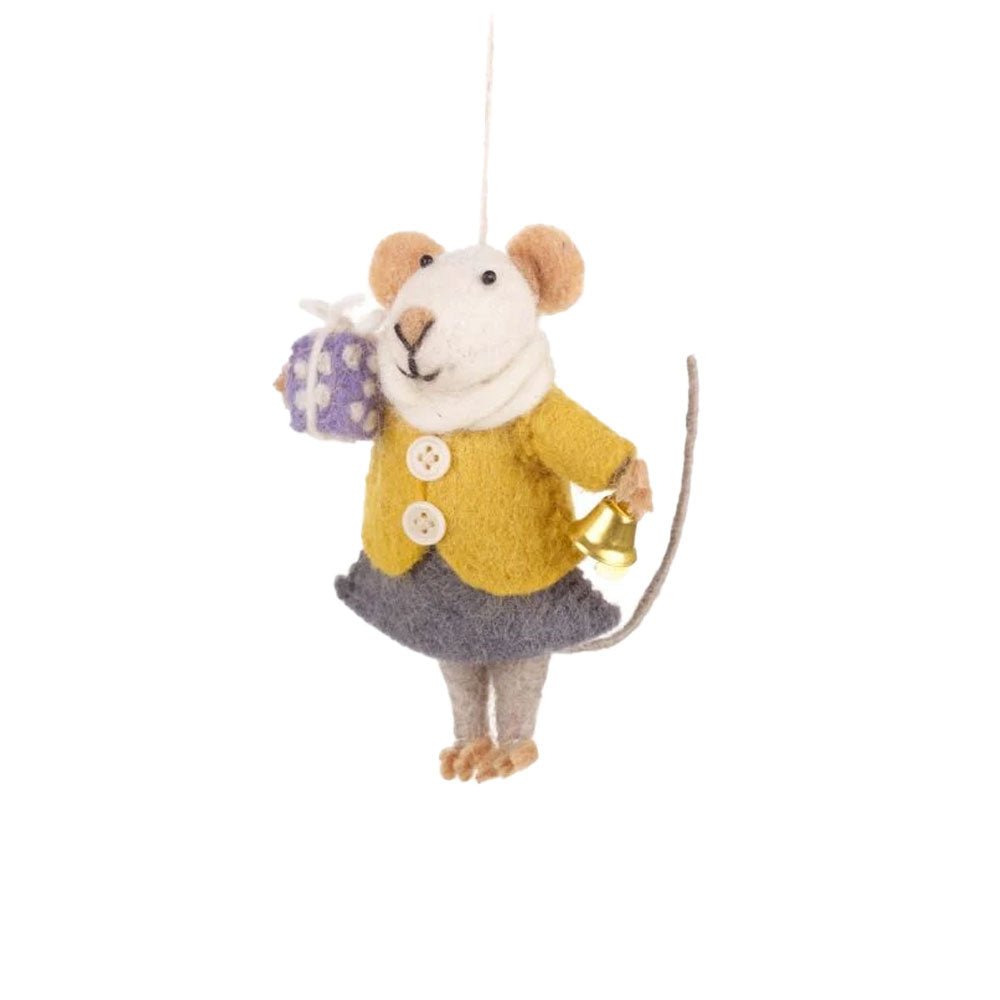 Felt Agnes the Mouse - Angela Reed - Christmas Decorations