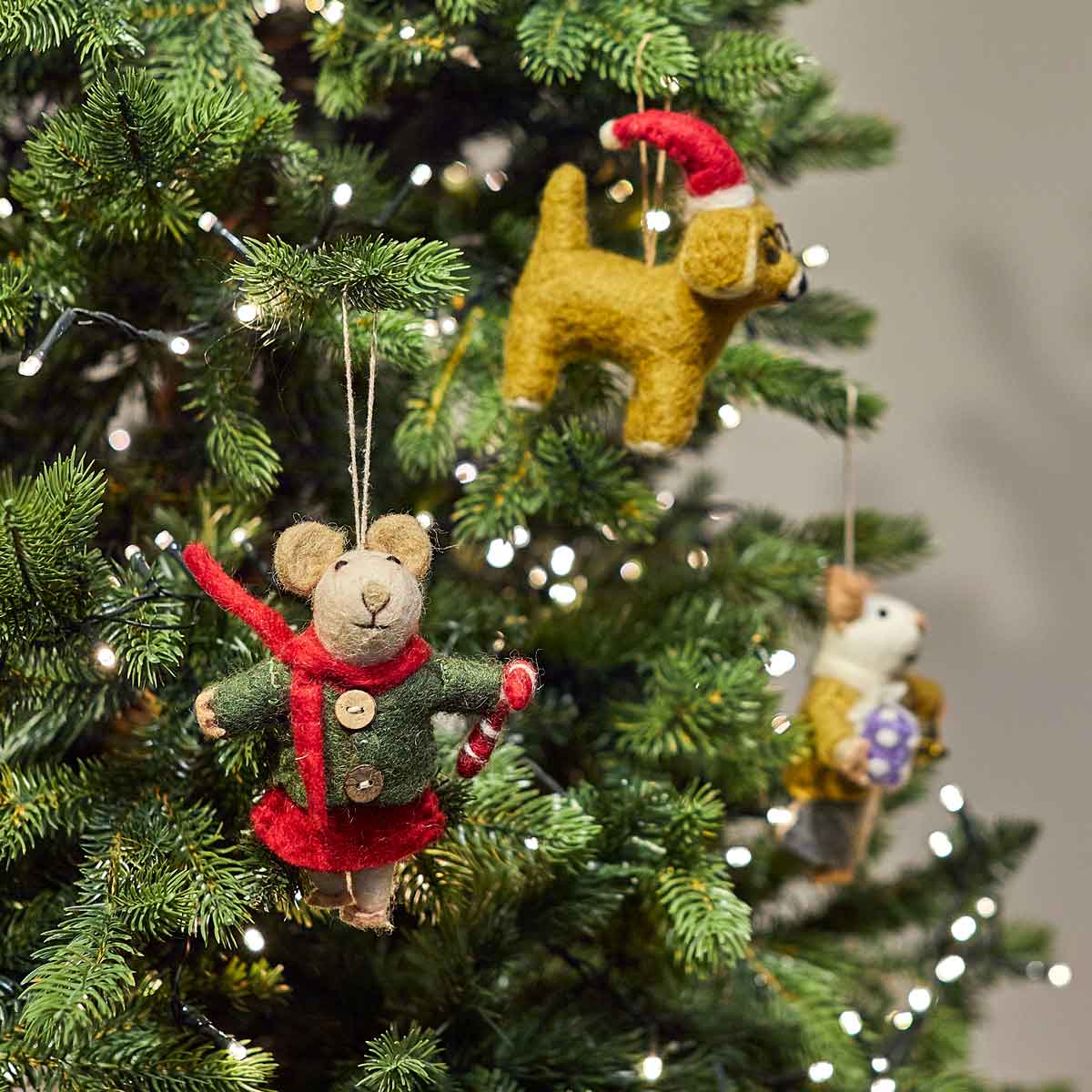 Felt Christmas Mouse