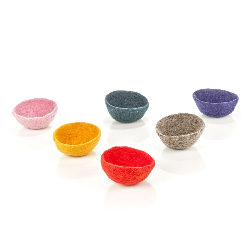 Felt Colourful Trinket Dish, Assorted