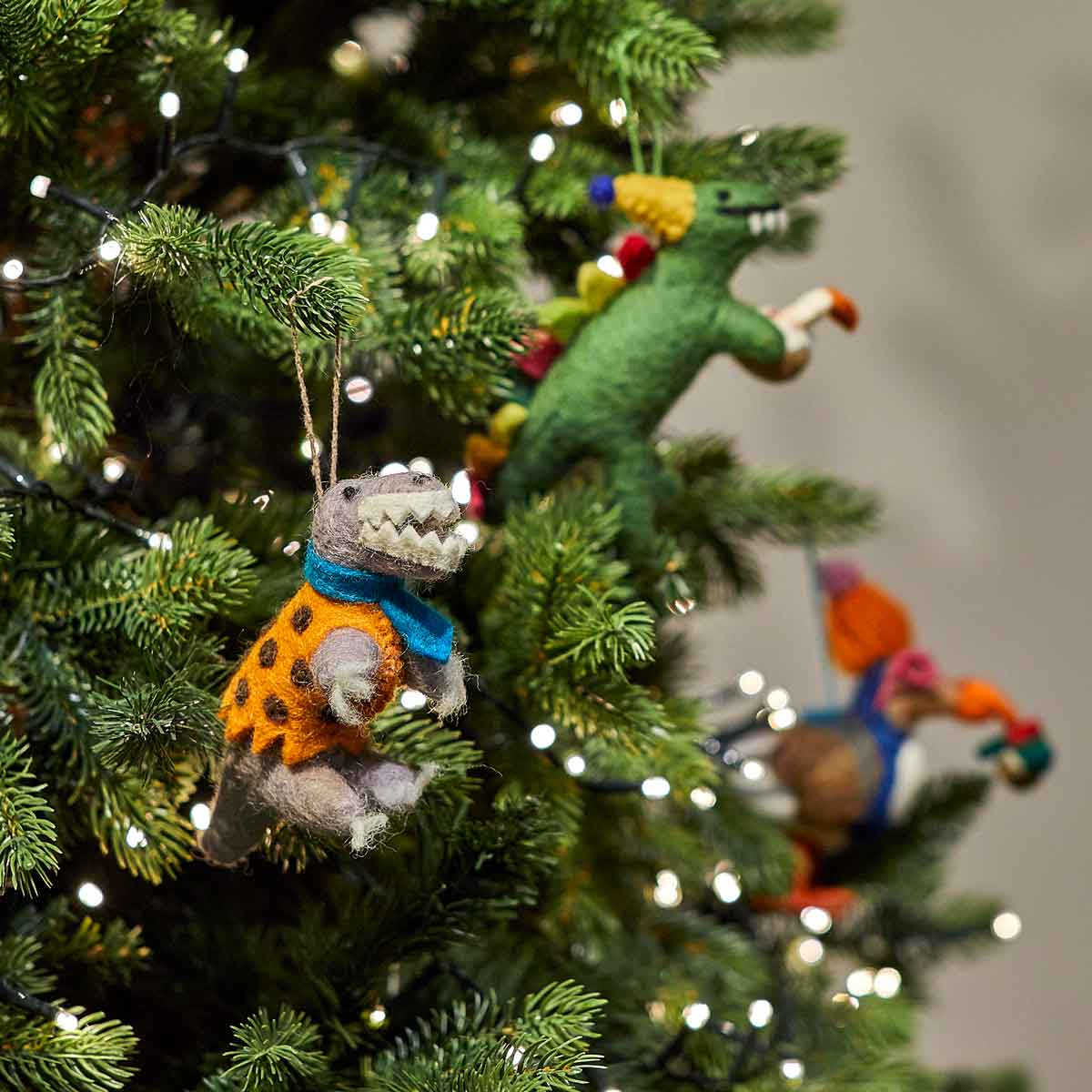 Felt Dinosaur Hanging Decoration