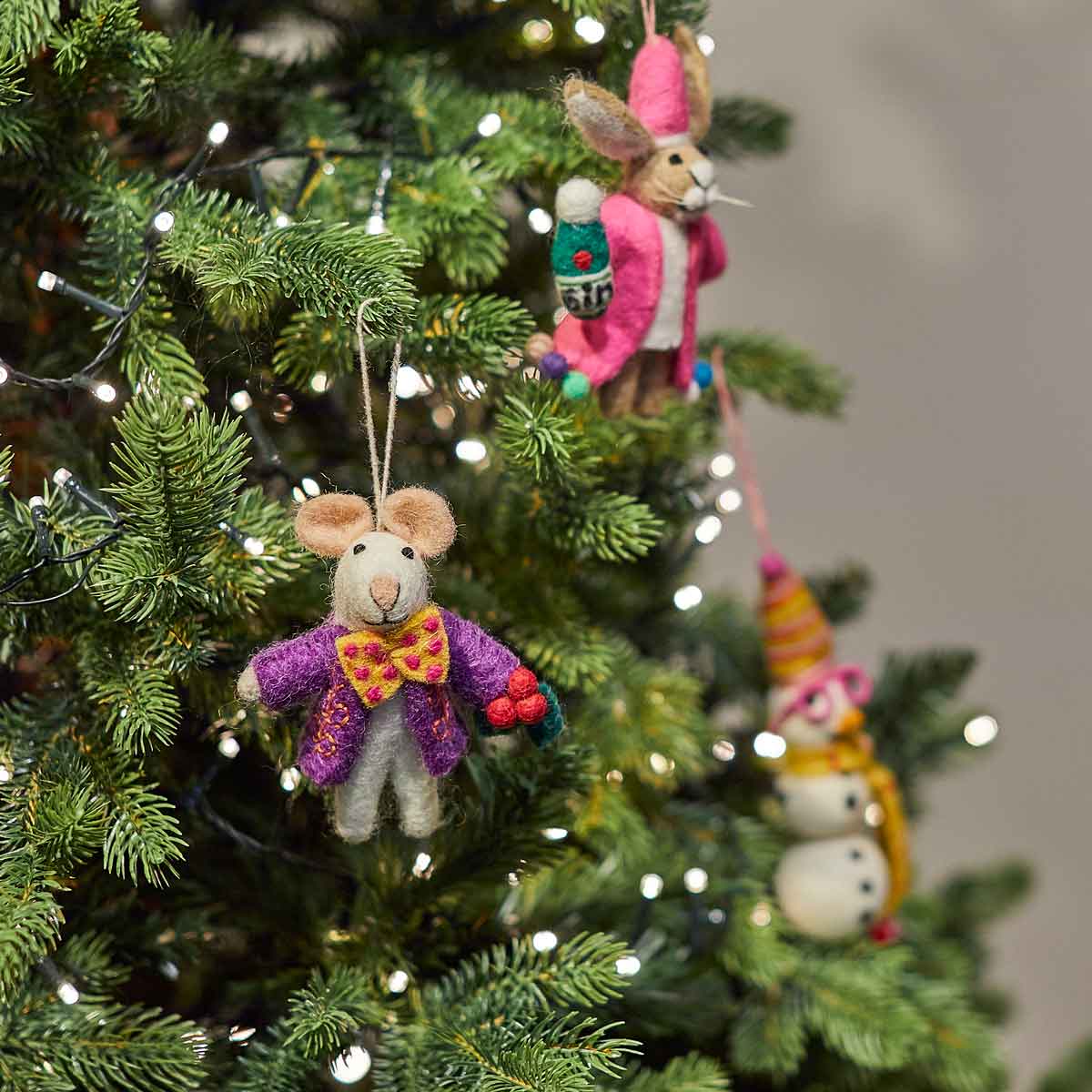 Felt Jingle Whiskers Christmas Mouse