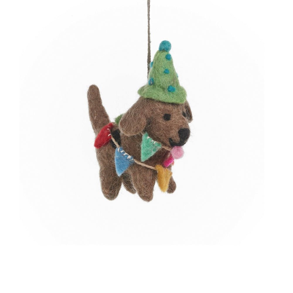 Felt Party Pooch Hanging Decoration