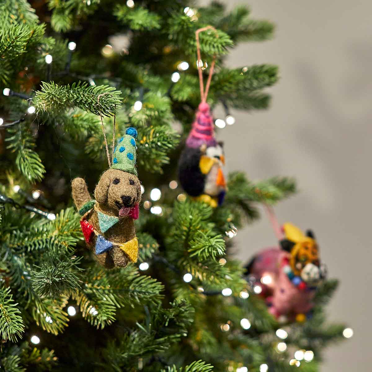 Felt Party Pooch Hanging Decoration