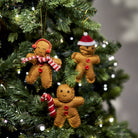 Festive Gingerbread Hanging Decoration, Assorted