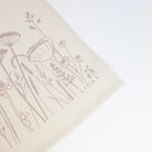 Flowers Organic Tea Towel
