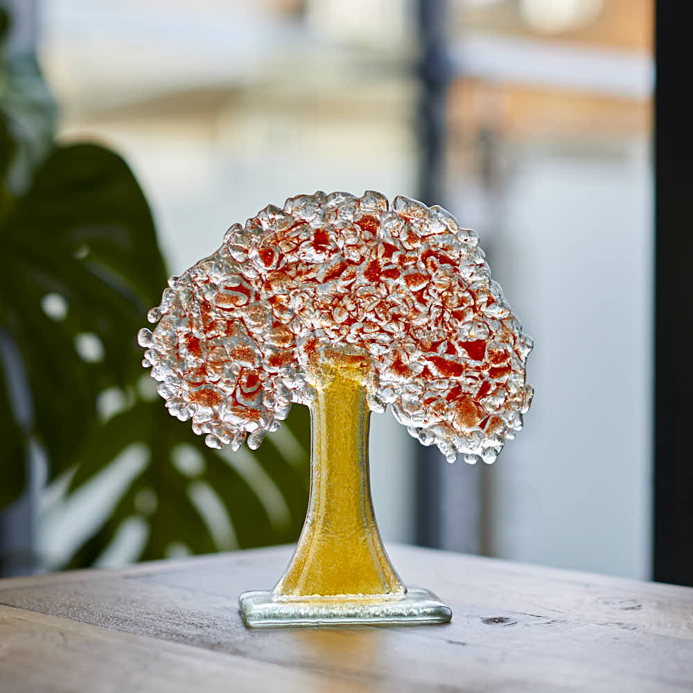Fused Glass Tree, Autumn - Angela Reed - 