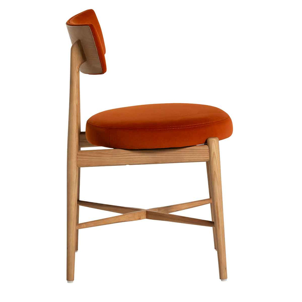 G Plan Flora Retro Dining Chair in Orange - Angela Reed -