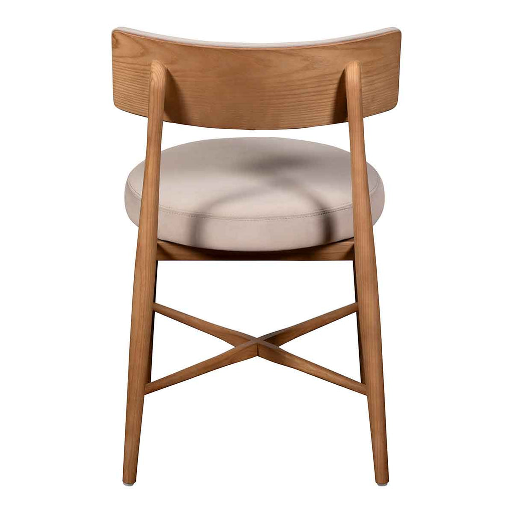 G Plan Flora Retro Dining Chair in Taupe - Angela Reed -