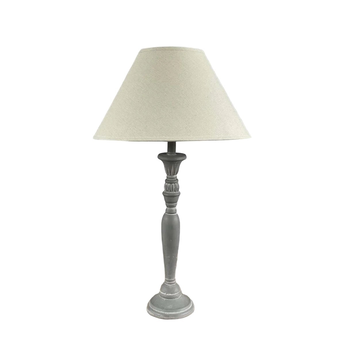 Garaffe table lamp with natural shade