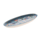 Giant Hand Made Oval Dish, Aquamarine