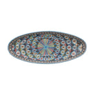 Giant Hand Made Oval Dish, Rainbow