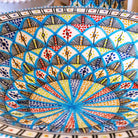 Giant Hand Made Serving Bowl, Rainbow