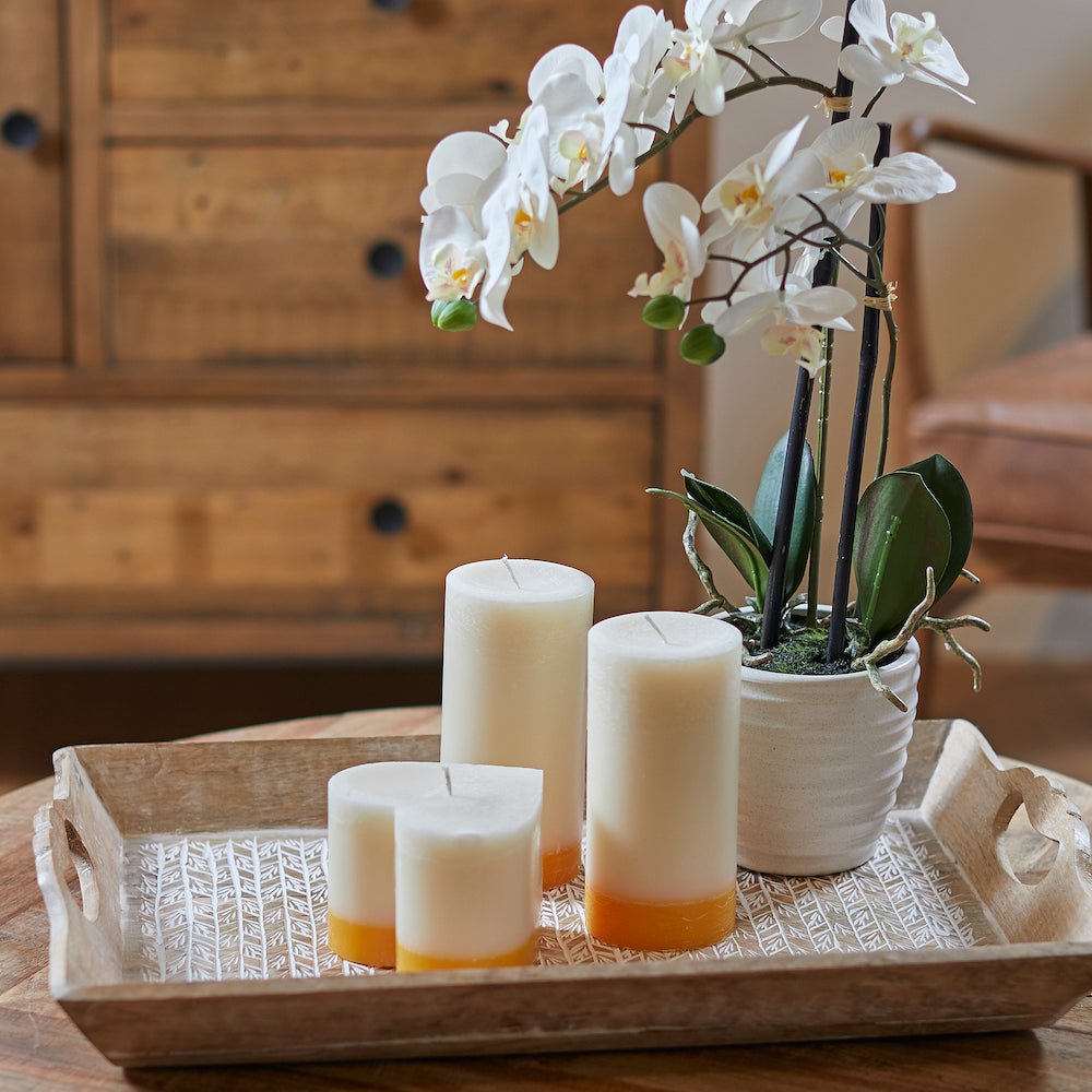 Ginger and Lime Pillar Candle - Angela Reed -