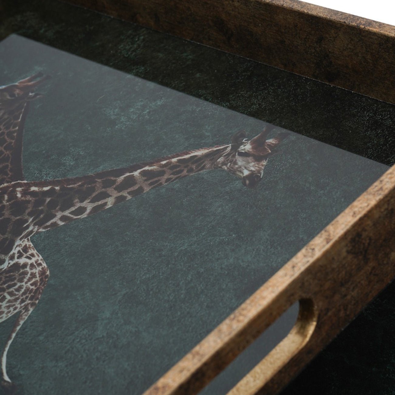 Giraffe Decorative Set of 2 Nesting Trays