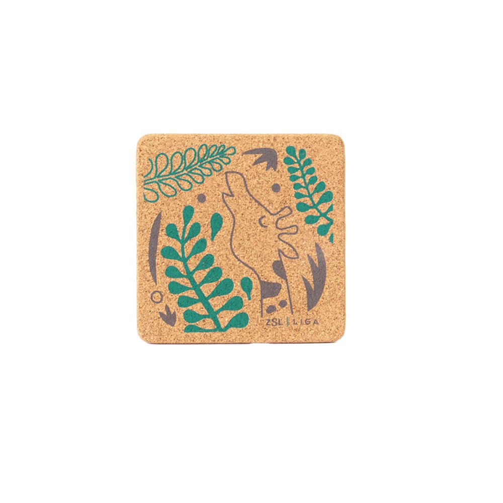 Giraffes Cork Coaster, Set of 4 - Angela Reed - 