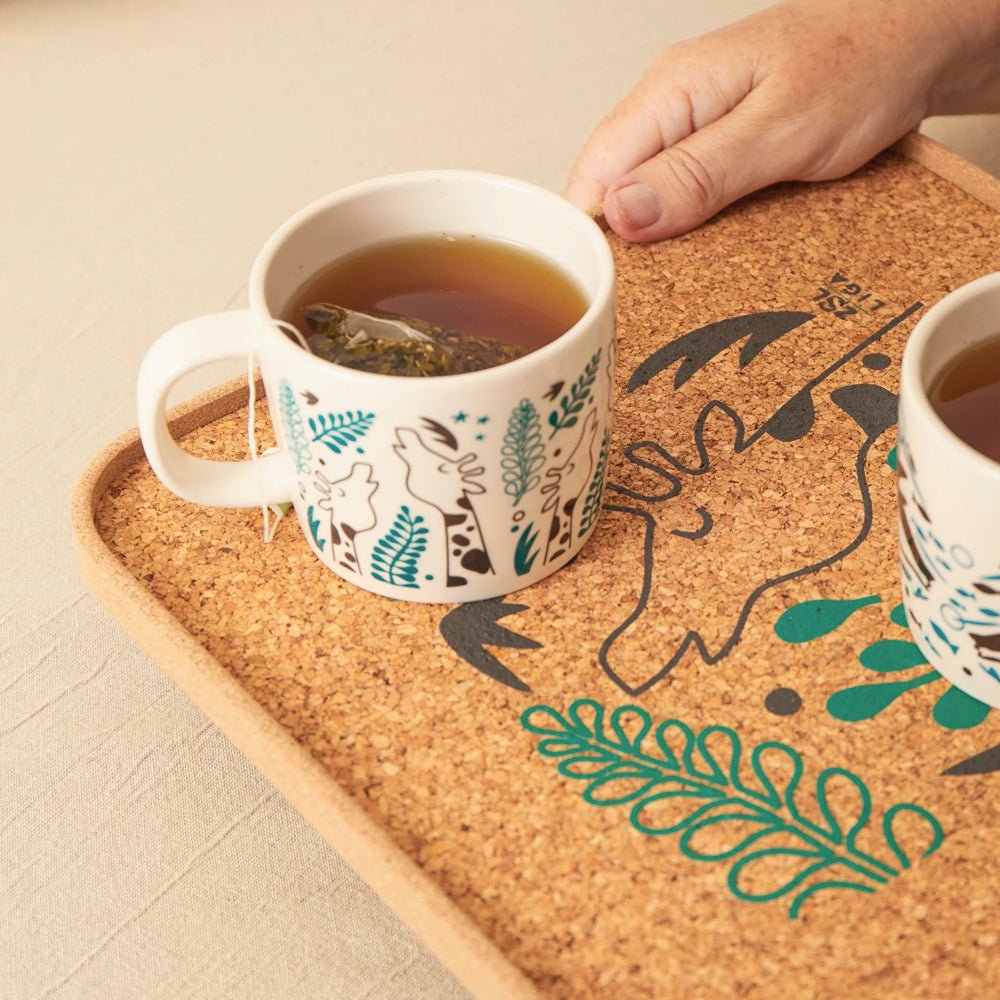 Giraffes Cork Tray - Angela Reed - 