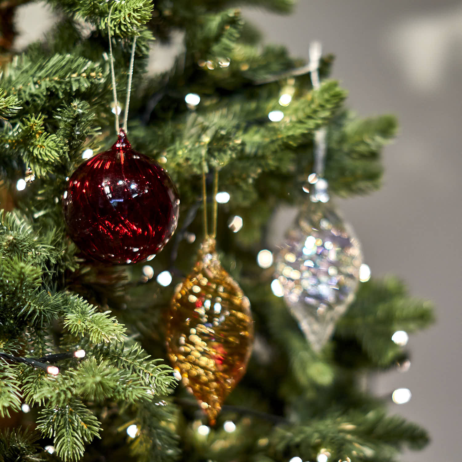 Glass Red Bauble, Small