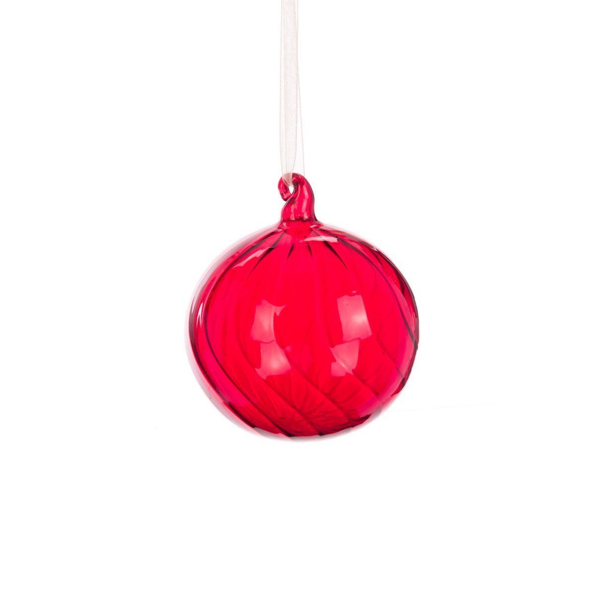 Glass Red Bauble, Small