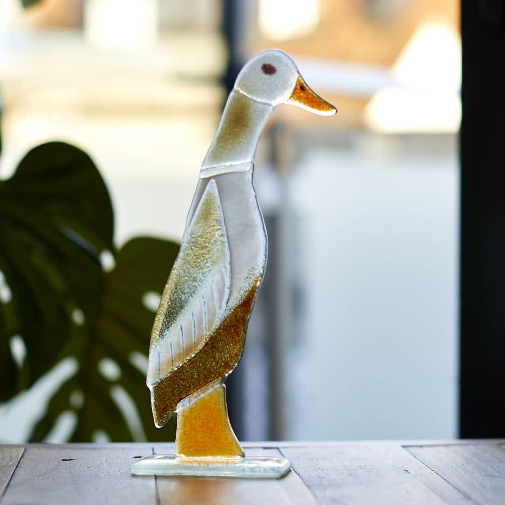 Glass Runner Duck Ornament - Angela Reed - 