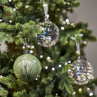 Glass Snowdrop Bauble, Large