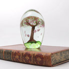 Glass Tree Paperweight