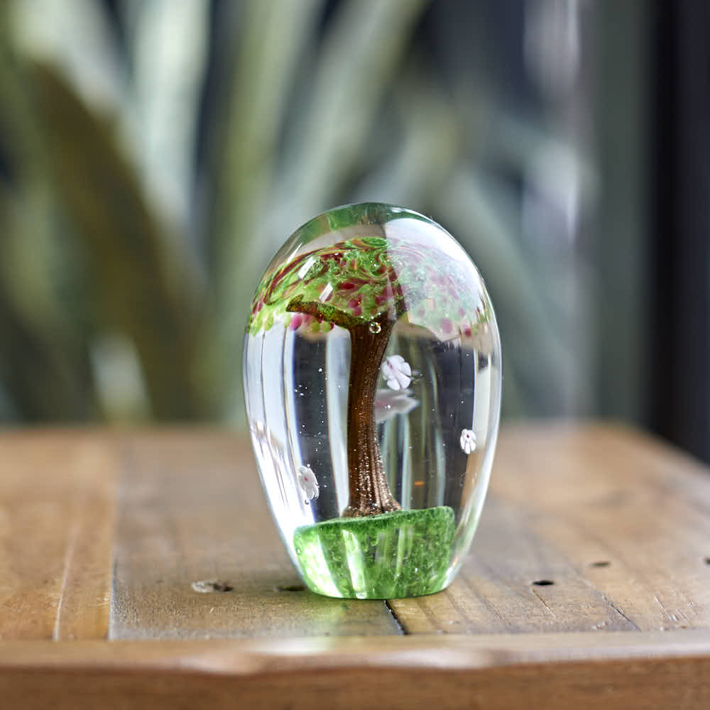 Glass Tree Paperweight - Angela Reed - 