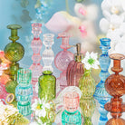 Glass Vintage Candleholder, Clear