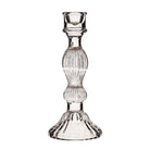 Glass Vintage Candleholder, Clear
