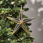 Gold Glitter Mirror Star, Large